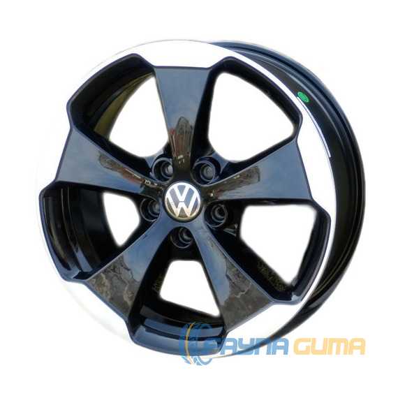 Купити WSP ITALY W465 Laceno Glossy Black Polished R18 W7.5 PCD5x112 ET51 DIA57.1