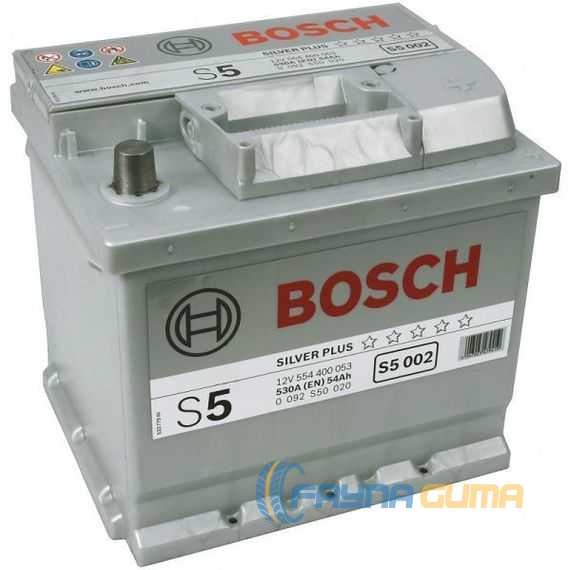 Аккумулятор BOSCH (S5002) 54Ah-12v - 