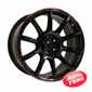 Купити Off Road Wheels OW1012 GLOSSY BLACK RED LINE RIVA RED R18 W8 PCD6x139.7 ET10 DIA110.5