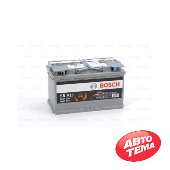 Аккумулятор BOSCH AGM (S5A11) 80Ah-12v - 