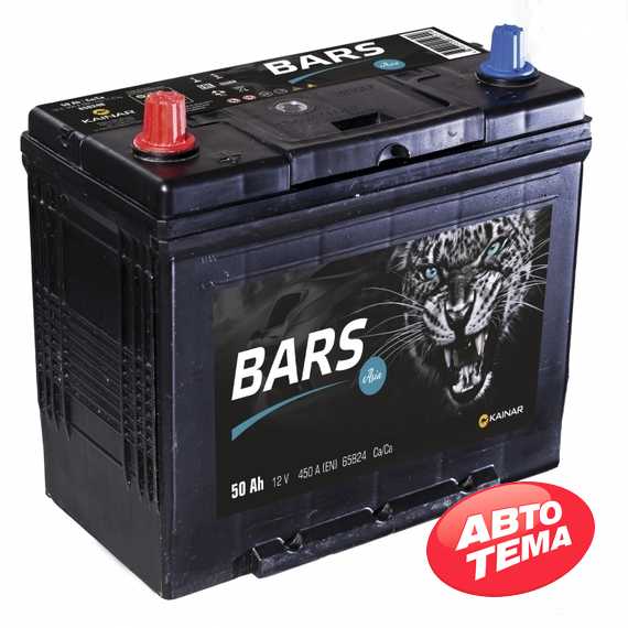 Купить Аккумулятор BARS ASIA 6СТ-50 R Plus (пт 450)(не обслуж)