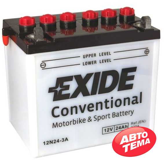 Купити Акумулятор EXIDE (12N24-3A) ​24Ah-12v (184х124х175) R, EN220