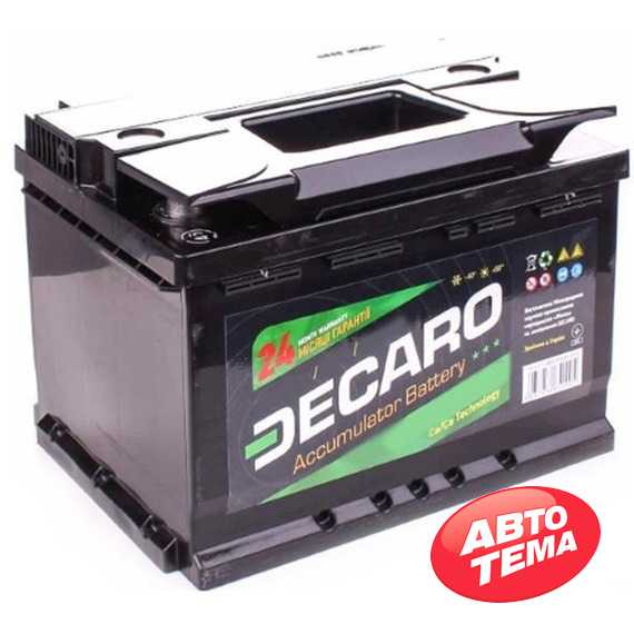 Купити Акумулятор DECARO START 60Ah-12v (242​x175x190),R,EN480