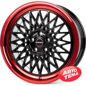 Купить Легковой диск BORBET B Black Rim Red R18 W8 PCD5x112 ET45 DIA66.5