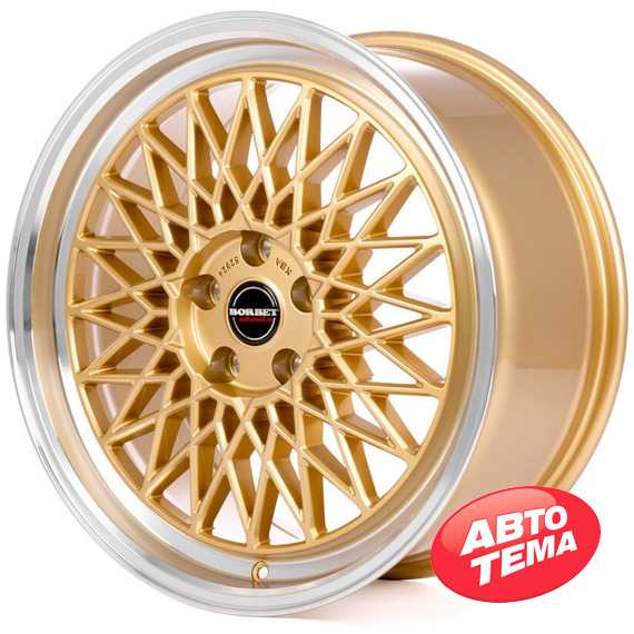 Купити Легковой диск BORBET B Gold Rim Polished R17 W7 PCD4x100 ET38 DIA64.1