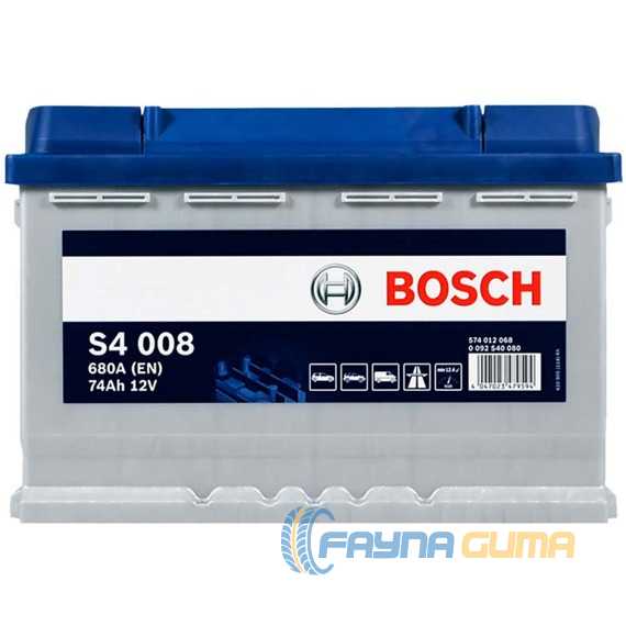 Купить Аккумулятор BOSCH (S40 080) (L3) 74Ah 680A R Plus