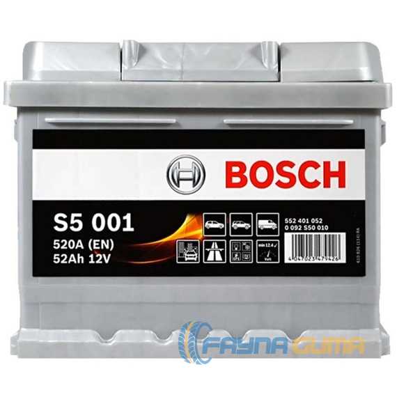 Купить Аккумулятор BOSCH (S50 010) (LB1) 52Ah 520A R Plus