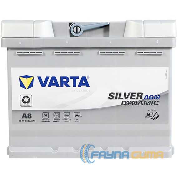 Купить Аккумулятор VARTA Silver Dynamic AGM (A8) 6СТ-60Ah R plus