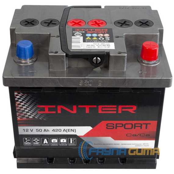 Купить Аккумулятор INTER Sport 50Ah 420A R Plus (L1B)