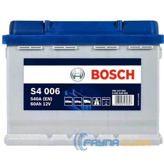 Купить Аккумулятор BOSCH (S40 060) (L2) 60Ah 540A L Plus