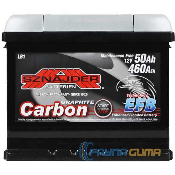 Купить Аккумулятор SZNAJDER Carbon Start Stop EFB 50Аh 460А R+ (LB1)