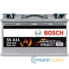 Купить Аккумулятор BOSCH AGM (S5A 110) (L4) 80Ah 800A R+