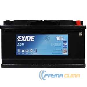 Купити Аккумулятор EXIDE Start-Stop AGM (EK1050) 6СТ-105 R+ (L6)