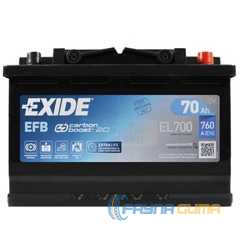 Купить Аккумулятор EXIDE Start-Stop EFB (EL700) 6СТ-70 R+