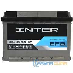 Купить Аккумулятор INTER EFB 6СТ-63 R+ (L2)