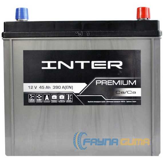 Купить Аккумулятор INTER Premium Asia 6СТ-45 R+ (B24)