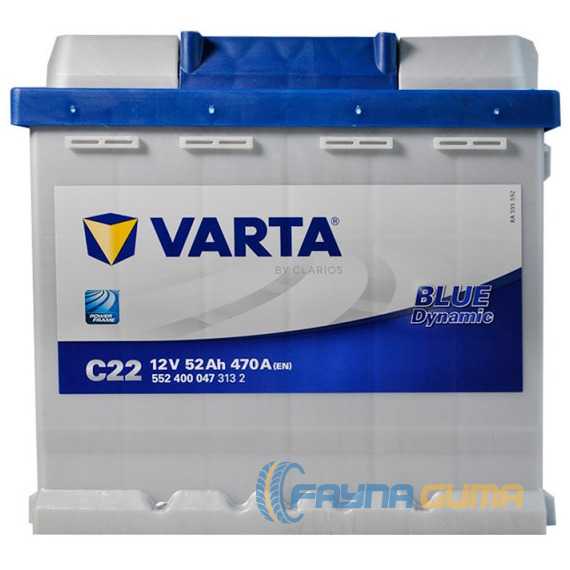 Купить Аккумулятор VARTA Blue Dynamic (C22) 6СТ-52 R+ (L1)