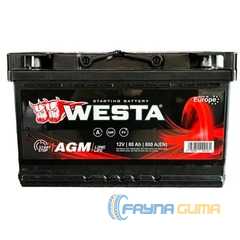 Купити Акумулятор WESTA 6CT-80Ah АзЕ (AGM80)